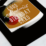 "Old Fashioned Birthday Card" - Single Greeting Cards in Sepia by Baumbirdy - Close-Up