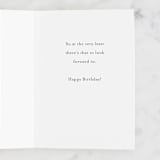 "Young We Were" - Single Greeting Cards in Lipstick by Up Up Creative - Interior