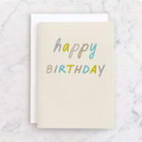 "Great Day" - Single Greeting Cards in Taupe by Louise Kay - Front