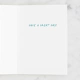 "Great Day" - Single Greeting Cards in Taupe by Louise Kay - Interior