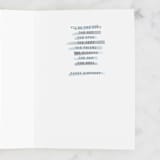 "You're The Man" - Single Greeting Cards in Cream by Ashley Presutti Beasley - Interior