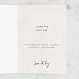 "Papa's Birthday" - Single Greeting Cards in Beige by Pixel and Hank - Customizable Interior Example