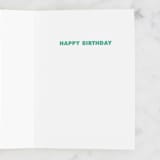"The Best Day Ever Till Next Year" - Single Greeting Cards in Champagne by Rochelle Pellicer - Interior