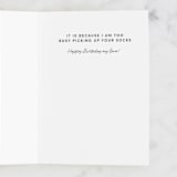 "So many socks" - Single Greeting Cards in Eggplant by Inkblot Design - Interior
