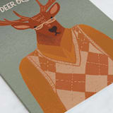 "Deer Old Dad" - Single Greeting Cards in Wood by Jenna Holcomb - Close-Up