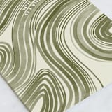 "Water Waves" - Single Greeting Cards in Moss by Kelly Watkins - Close-Up