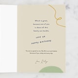 "One-of-a-kind brother" - Single Greeting Cards in Cream by Pixel and Hank - Customizable Interior Example