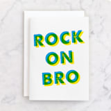 "Bro" - Single Greeting Cards in Sapphire by Tennie and Co. - Front