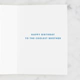 "Bro" - Single Greeting Cards in Sapphire by Tennie and Co. - Interior