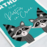 "Partners in Crime" - Single Greeting Cards in Pool by Kristen Knechtel - Close-Up