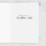 "Birdieday" - Single Greeting Cards in Evergreen by Tamara Hilje - Interior