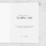 "Birdieday" - Single Greeting Cards in Evergreen by Tamara Hilje - Customizable Interior Example