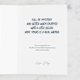 "Hot Dog" - Single Greeting Cards in Blue Spruce by Jenna Holcomb - Customizable Interior Example