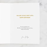 "Next Level Birthday" - Single Greeting Cards in Highlighter by Alexandra Cohn - Customizable Interior Example