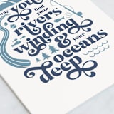 "oceans deep" - Single Greeting Cards in Ocean by Kamala Nahas - Close-Up