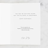 "Straight Whiskey" - Single Greeting Cards in Navy by Nicole Senecal - Customizable Interior Example