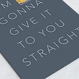 "Straight Whiskey" - Single Greeting Cards in Navy by Nicole Senecal - Close-Up