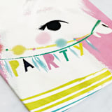 "Llama Birthday" - Single Greeting Cards in Bubblegum by Lori Wemple - Close-Up