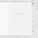 "Peach Floral Watercolor" - Single Greeting Cards in Peach by Yao Cheng Design - Interior