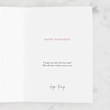 "Peach Floral Watercolor" - Single Greeting Cards in Peach by Yao Cheng Design - Customizable Interior Example
