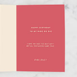 "Girl Gang" - Single Greeting Cards in Coral by Robert and Stella - Customizable Interior Example