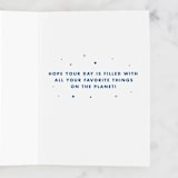 "World's Best Sister" - Single Greeting Cards in Midnight by Jen Banks - Interior