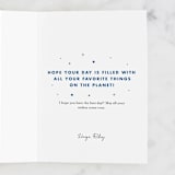 "World's Best Sister" - Single Greeting Cards in Midnight by Jen Banks - Customizable Interior Example