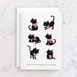 "Purrfect" - Single Greeting Cards in Ink by Kampai Designs - Front