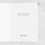"Botanical Ring" - Single Greeting Cards in Ivory by Susan Moyal - Customizable Interior Example