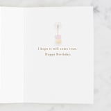 "Macaron Cake" - Single Greeting Cards in Blush by Ana Sharpe - Interior