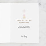 "Macaron Cake" - Single Greeting Cards in Blush by Ana Sharpe - Customizable Interior Example