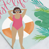 "Chill AF" - Single Greeting Cards in Blush by Everett Paper Goods - Close-Up