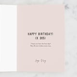 "Birthday Every Day" - Single Greeting Cards in Poppy by Zani van Zyl - Customizable Interior Example