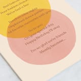 "Same Things" - Single Greeting Cards in Cream by Annie Clark - Close-Up