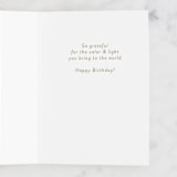 "Shades of Wonderful" - Single Greeting Cards in Rainbow by Kacey Kendrick Wagner - Interior