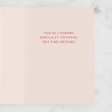 "29 Forever" - Single Greeting Cards in Blush by Shari Margolin - Interior