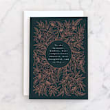 "Synonyms" - Single Greeting Cards in Grass by Katharine Watson - Front