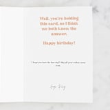 "You know how much" - Single Greeting Cards in Peach by Erin L. Wilson - Customizable Interior Example