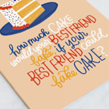 "You know how much" - Single Greeting Cards in Peach by Erin L. Wilson - Close-Up