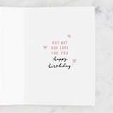 "We've run out of candles!" - Single Greeting Cards in Peach by Cindy Chu - Interior
