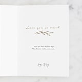"Green leaves and orange berries" - Single Greeting Cards in Greenery by Helga Wigandt - Customizable Interior Example
