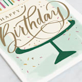 "sweet sprinkle cake" - Single Greeting Cards in Mint by Rebecca Durflinger - Close-Up