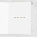 "Hooray HBD" - Single Greeting Cards in Beige by Petra Kern - Interior