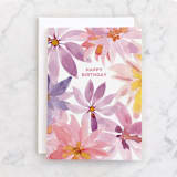 "Viola" - Single Greeting Cards in Rose by Erika Firm - Front