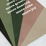 "A Year of More" - Single Greeting Cards in Forest by Amy Payne - Close-Up