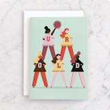 "U R Old" - Single Greeting Cards in Mint by Baumbirdy - Front