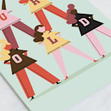 "U R Old" - Single Greeting Cards in Mint by Baumbirdy - Close-Up