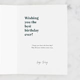 "Birthday Bouquets" - Single Greeting Cards in Leaf by Julie Murray - Customizable Interior Example