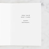 "New Black" - Single Greeting Cards in Ink by Gwen Bedat - Interior