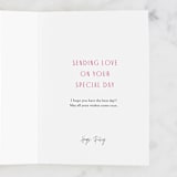 "Watercolor Leaves" - Single Greeting Cards in Deep Rose by Katharine Watson - Customizable Interior Example